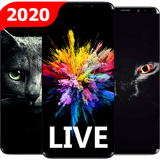 Hot live wallpapers HD cool black phone background icon