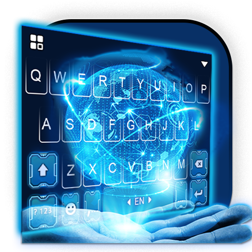 Тема для клавиатуры Futuristic Globe Tech иконка