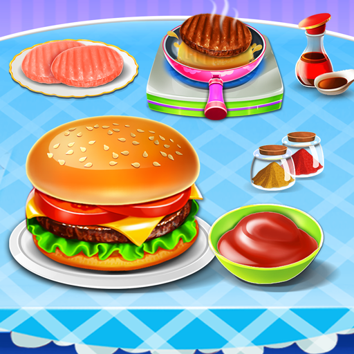 Burger Maker Fast Food Kitchen Game icon