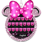 Glitter Minny theme keyboard icon