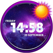 Galaxy Clock Widget icon