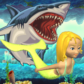 Shark Attack Mermaid icon