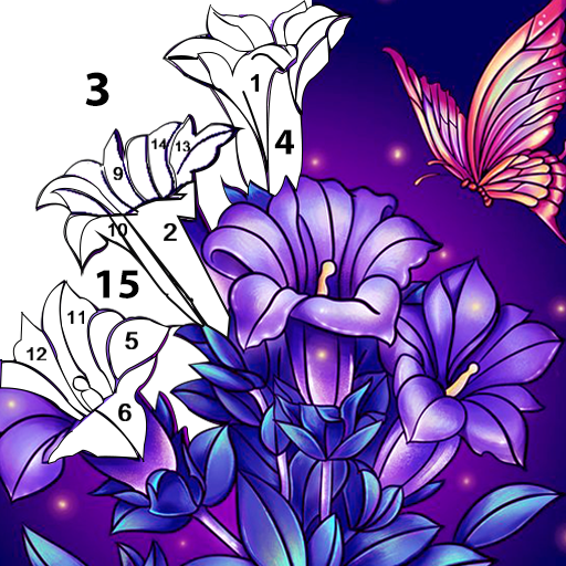 Glitte Drawing pictures - Paint By Art &amp; Number icon