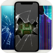 Cracked Screen Wallpaper | Prank Screen Background иконка