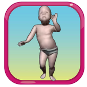 dancing talking baby icon