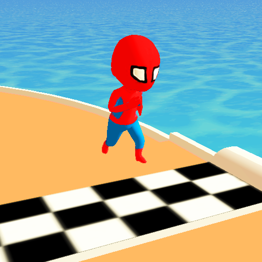 Spider Stickman 3D Race : Superhero Fun Race icon