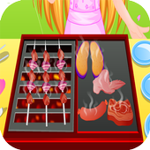 Girls Games cooking barbecue icon
