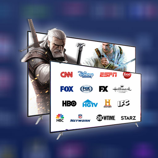 Live TV channels online guide icon