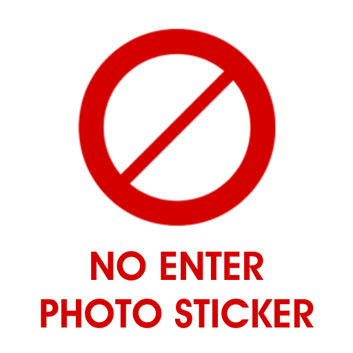 No Enter Photo Sticker icon