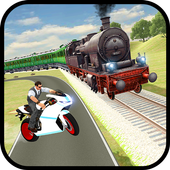 Train vs Super Nitro Bike Racing Challenge icon