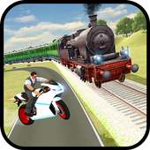 Train vs Super Nitro Bike Racing Challenge