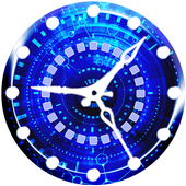 Hi Tech Modern Clock Wallpaper icon