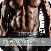 Fitness coach trainer icon