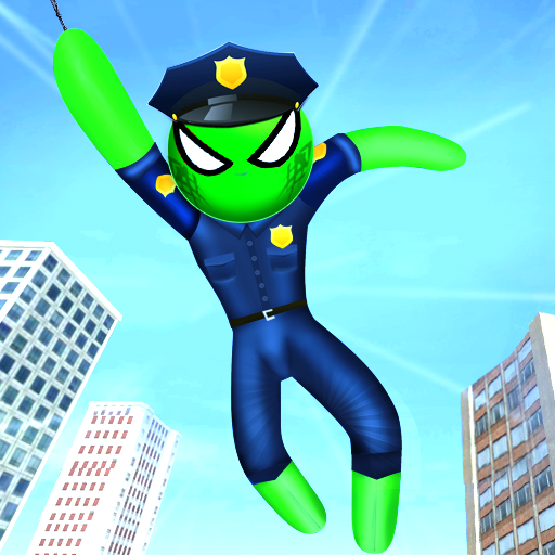 Police Spider Stickman Rope Hero Crime Gangster icon