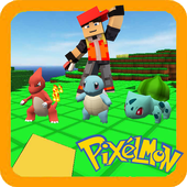 Pixelmon Girl Craft:Building Block Battle catch GO icon