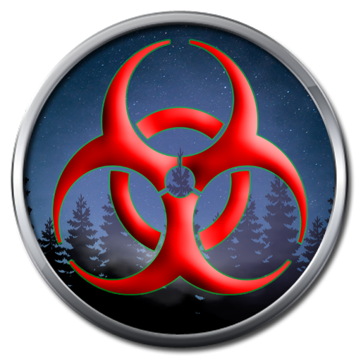 Zombie top down shooter icon