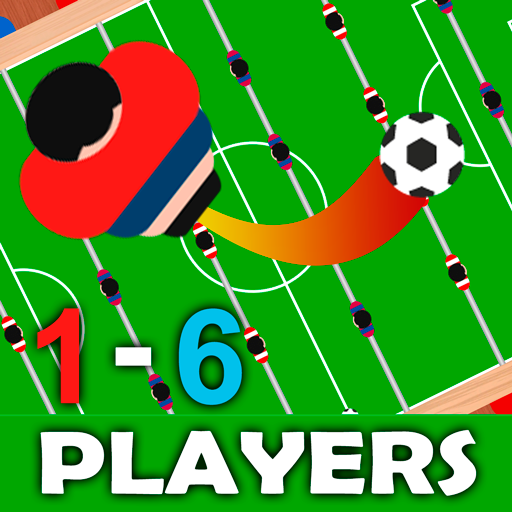 Foosball table soccer 1 2 3 4 5 6 players आइकन