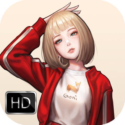 Cute Anime Girls HD Wallpaper icon