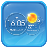 Moto Blur Style Elegant Clock icon