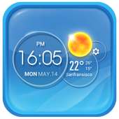 Moto Blur Style Elegant Clock on 9Apps