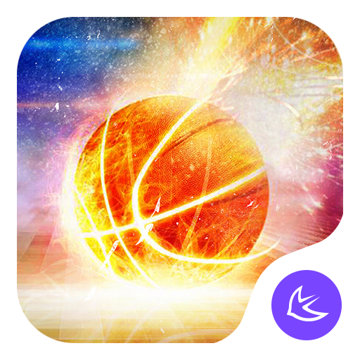 Flaming blood basketball APUS stylish theme أيقونة