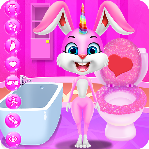 Rainbow Bunny Unicorn My Favorite Pet icon