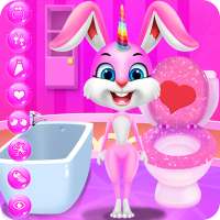 Rainbow Bunny Unicorn My Favorite Pet