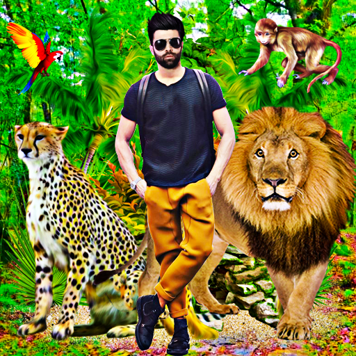 Wild animal photo editor frame icon