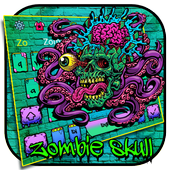 Zombie Skull Graffiti Keyboard icon