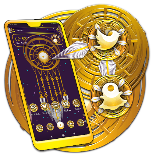 Golden Dream Catcher Launcher Theme icon