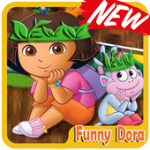 little dora funny adventure icon