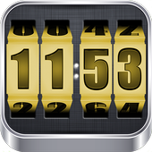 3D Rolling Clock GOLD icon