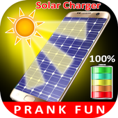Solar Mobile Battery New Fast Charger Prank Fun أيقونة