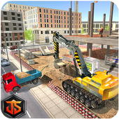 Construction Sim City Free: Excavator Builder icon