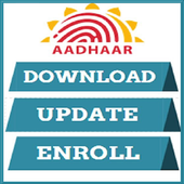 Aadhar card dawnload/Update/Status icon