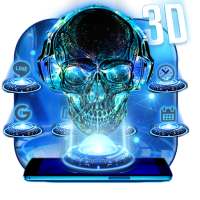 Neon Tech Skull Themes HD Wallpapers 3D icons on 9Apps