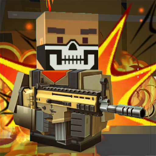 Blocky shooting war game: combat cubic arena icon
