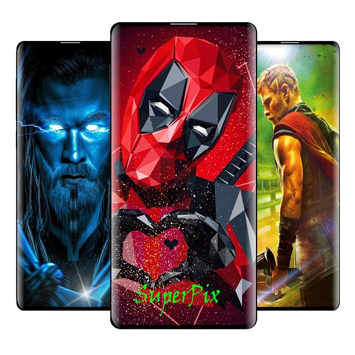 ikon FuzionWorld - 4K SuperHero Wallpapers for Free 😍