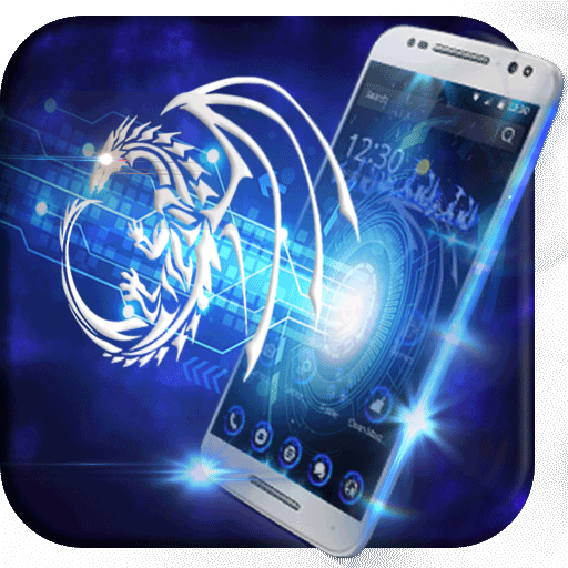 Neon Guardian Basilisk Dragon Theme icon