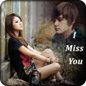 Miss You Photo Frame on 9Apps
