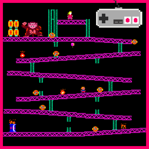 Retro kong classic icon