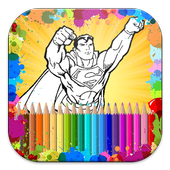 Super Heroes Coloring Book icon