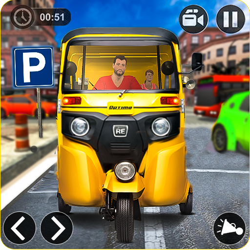Tuk Tuk Auto Rickshaw Driver 2019:City Parking icon