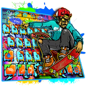 Skate Graffiti Boy Keyboard Theme icon