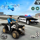US Police ATV Quad Bike Plane Transporter icon