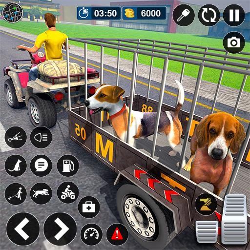 ATV Bike Dog Transporter cart icon