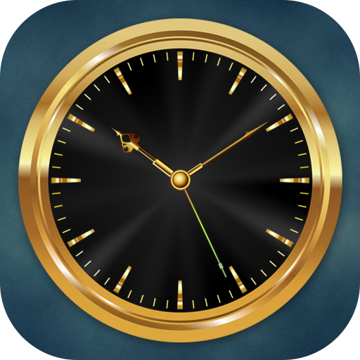 Luxury Golden Clock Live Wallpaper أيقونة
