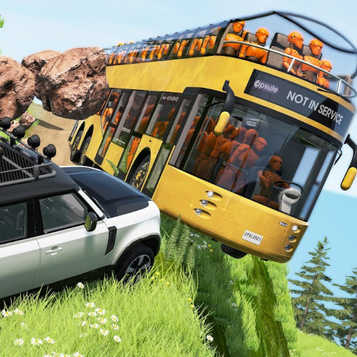 Bus Crash Car Simulation 3D icon