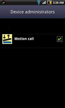 Motion call (phone/screen off) скриншот 1