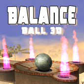 Balance ball 3D icon